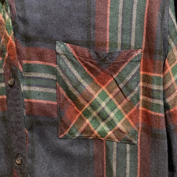 Rails Hunter Marine Rose Teal Plaid Flannel Button Down Long Sleeve Shirt Small - Picture 6 of 10